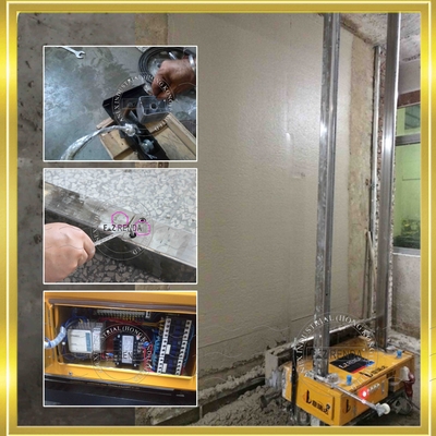 建築業者を塗るための終わりの Plasting の効果の具体的な塗る機械を滑らかにして下さい